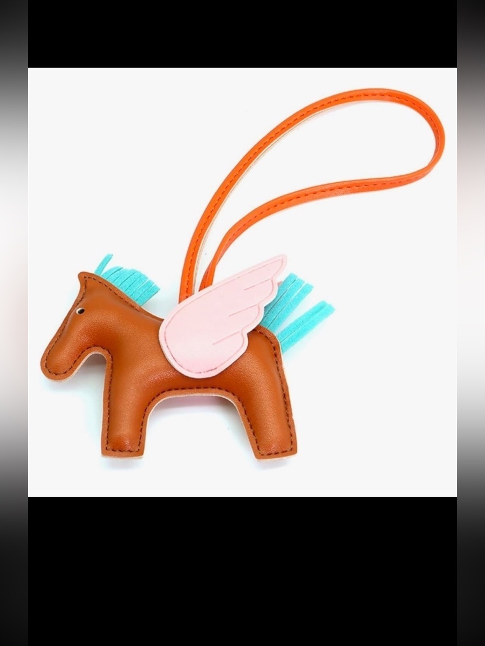 Celeb look pegasus purse charm pony horse keychain for your bag